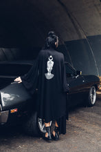 Load image into Gallery viewer, Nefertiti Kimono [ Zombie Nefertiti Kimono [ Black Kimono [ Modal Kimono [Long Kimono