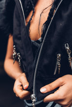 Load image into Gallery viewer, Nova Vest { Women&#39;s Crop Vest { Winter Vest [ Cotton Twill Vest { Fur Vest { Faux Fur Vest