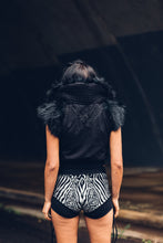 Load image into Gallery viewer, Maye Shorts [ Mini Shorts [ Yoga Shorts [ Booty Shorts [ Zebra Print Shorts [ Organic Cotton Booty Shorts