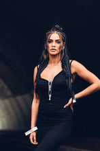 Load image into Gallery viewer, Domina Leather Harness [ Leather Corset Belt [ Leather Choker and Belt