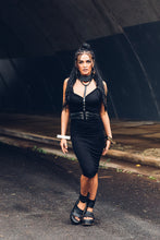 Load image into Gallery viewer, Domina Leather Harness [ Leather Corset Belt [ Leather Choker and Belt