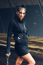 Load image into Gallery viewer, Pyramid Womens Leather Bag [ Leather and Black Onyx Bag { Crossbody Bag