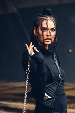 Load image into Gallery viewer, Pyramid Womens Leather Bag [ Leather and Black Onyx Bag { Crossbody Bag