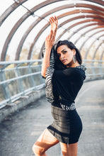 Load image into Gallery viewer, Bamboo Kimono [ Crop kimono { Black kimono { Zebra kimono [ Animal print kimono