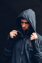 Load image into Gallery viewer, Silas Mens Hoody [ Black Mens Hoody { Gothic Hoody { Industrial Hoody [