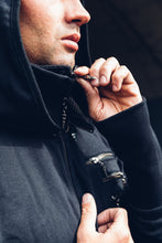 Load image into Gallery viewer, Silas Mens Hoody [ Black Mens Hoody { Gothic Hoody { Industrial Hoody [