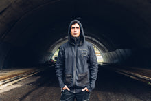 Load image into Gallery viewer, Silas Mens Hoody [ Black Mens Hoody { Gothic Hoody { Industrial Hoody [
