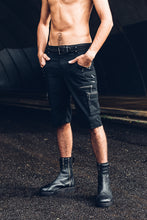 Load image into Gallery viewer, Tiger Mens Shorts [ Mens Shorts [ Black Mens Shorts { Cotton Shorts