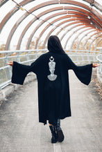 Load image into Gallery viewer, Nefertiti Kimono [ Zombie Nefertiti Kimono [ Black Kimono [ Modal Kimono [Long Kimono