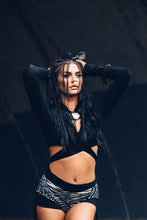 Load image into Gallery viewer, Diva Wrap Top [ Bamboo Wrap Top { Crop Top [ Crop Wrap Top