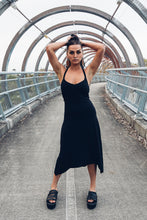 Load image into Gallery viewer, Zahara Flow Dress { Black Dress { Flowy Dress [ Modal Dress