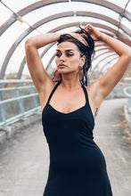 Load image into Gallery viewer, Zahara Flow Dress { Black Dress { Flowy Dress [ Modal Dress