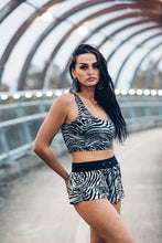 Load image into Gallery viewer, Mona Shorts [ Zebra Print Shorts [ MIni Shorts [