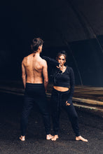 Load image into Gallery viewer, Lounge Pants [ Track pants [ Unisex Pants { Cotton Lounge Pants { Black Terry Pants