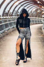 Load image into Gallery viewer, Salem /Triptych Hoody [ Black crop hoody [ Women&#39;s hoody [ Cotton hoody [ Punk Hoody [ Goth Hoody