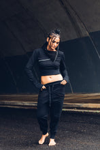 Load image into Gallery viewer, Lounge Pants [ Track pants [ Unisex Pants { Cotton Lounge Pants { Black Terry Pants