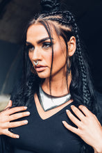 Load image into Gallery viewer, Blood Moon Solid Silver Septum Clicker [ Septum Ring [ Nose Ring [ Moon Ring [ Silver Septum