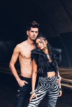 Load image into Gallery viewer, Nova Vest { Women&#39;s Crop Vest { Winter Vest [ Cotton Twill Vest { Fur Vest { Faux Fur Vest