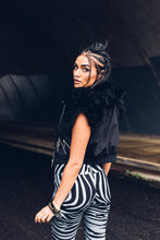 Load image into Gallery viewer, Nova Vest { Women&#39;s Crop Vest { Winter Vest [ Cotton Twill Vest { Fur Vest { Faux Fur Vest