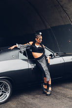 Load image into Gallery viewer, Lulu Kimono Sleeve Bullet Bra Crop Top [