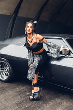 Load image into Gallery viewer, Adira Skirt { Organic Cotton Skirt [ Festival Skirt { Japanese Skirt { Pencil Skirt { Zebra Print Skirt