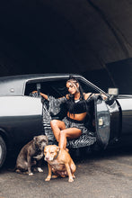 Load image into Gallery viewer, Lulu Kimono Sleeve Bullet Bra Crop Top [