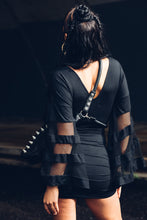 Load image into Gallery viewer, Elysium Kimono Dress [ Black Mini Dress { Modal Dress { Little Black Dress { Kimono Dress