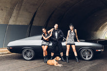 Load image into Gallery viewer, Aya Black and White Mini Skirt [ Zebra Print Skirt [ Mini Skirt { Organic Cotton Skirt