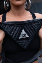 Load image into Gallery viewer, Pyramid Womens Leather Bag [ Leather and Black Onyx Bag { Crossbody Bag