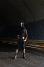 Load image into Gallery viewer, Mesh Scarf { Cotton Mesh Scarf [ Black Mesh Scarf