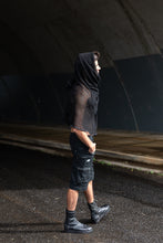 Load image into Gallery viewer, Mesh Scarf { Cotton Mesh Scarf [ Black Mesh Scarf