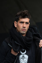 Load image into Gallery viewer, Mesh Scarf { Cotton Mesh Scarf [ Black Mesh Scarf