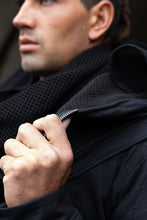 Load image into Gallery viewer, Mesh Scarf { Cotton Mesh Scarf [ Black Mesh Scarf