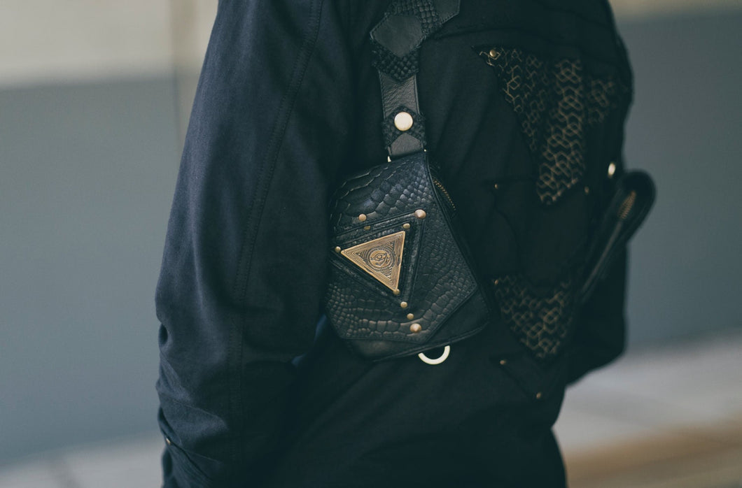 Eye of horus holster - Pyramid holster - Mens holster - Leather holster - Holster bag