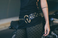 Load image into Gallery viewer, Medusa belt - Brass Medusa Belt - Leather belt -Snake buckle belt-Brass serpent belt