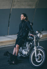 Load image into Gallery viewer, Osiris hoody - Pyramid hoody - Mens jumper - Mens hoody - Black hoody w leather detailing