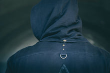 Load image into Gallery viewer, Osiris hoody - Pyramid hoody - Mens jumper - Mens hoody - Black hoody w leather detailing