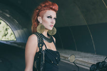 Load image into Gallery viewer, Eye of horus holster - Large size - Leather pocket holster - Ladies holster-Leather bag