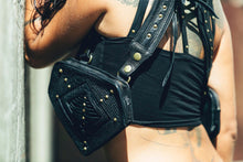 Load image into Gallery viewer, Diamond leather holster- Pocket holster - Ladies holster - Festival bag-Burning man holster