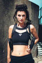 Load image into Gallery viewer, Diamond leather holster- Pocket holster - Ladies holster - Festival bag-Burning man holster