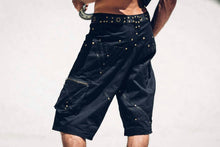 Load image into Gallery viewer, Anubis shorts - Mens shorts - Festival shorts - Dark fashion - Punk shorts - Goth shorts