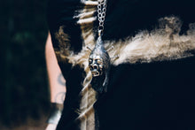 Load image into Gallery viewer, Shrunken head pendant - Silver pendant