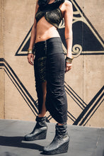 Load image into Gallery viewer, Aaliyah skirt- Goddess skirt - Priestess skirt- Black skirt - Bamboo skirt - Belly dance skirt - Festival skirt- Egyptian skirt