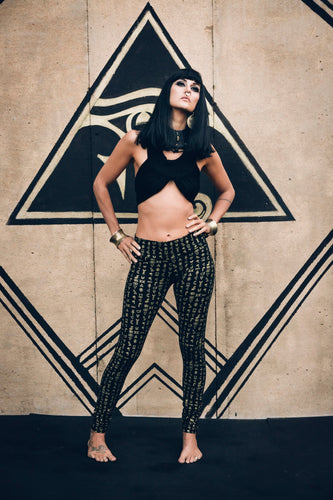 I put a spell on you organic cotton long legging- Organic cotton legging - Yoga pants - Long legging