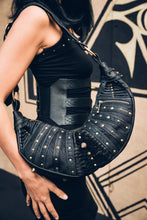 Load image into Gallery viewer, Azari Leather Bag - Leather bag - Hand made leather bag- Studded leather bag