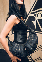 Load image into Gallery viewer, Azari Leather Bag - Leather bag - Hand made leather bag- Studded leather bag