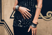 Load image into Gallery viewer, Medusa belt -Silver Medusa Belt - Leather belt -Snake buckle belt- Silver serpent belt