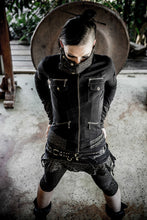 Load image into Gallery viewer, Apophis jacket - Womens  black jacket - Doof jacket - Tribal jacket - Black Cotton jacket - Festival jacket