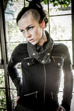 Load image into Gallery viewer, Apophis jacket - Womens  black jacket - Doof jacket - Tribal jacket - Black Cotton jacket - Festival jacket