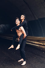 Load image into Gallery viewer, Lounge Pants [ Track pants [ Unisex Pants { Cotton Lounge Pants { Black Terry Pants